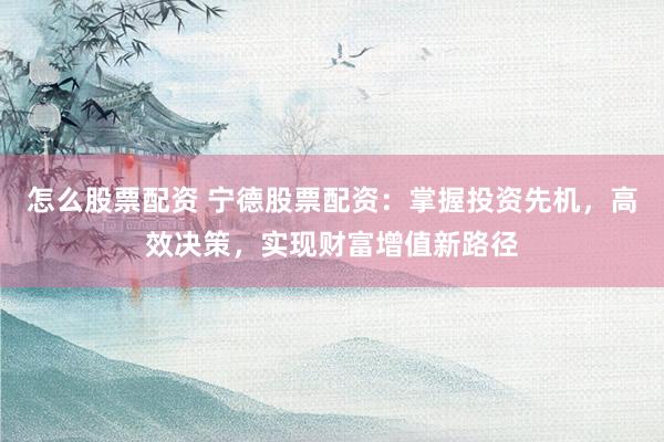怎么股票配资 宁德股票配资：掌握投资先机，高效决策，实现财富增值新路径