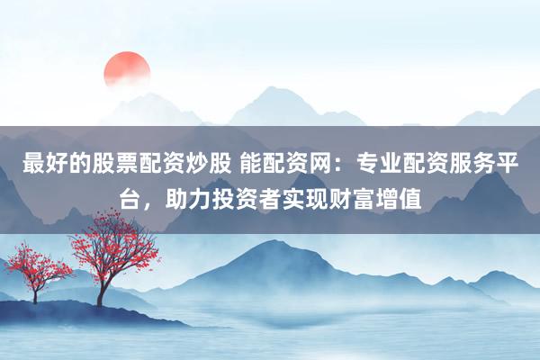 最好的股票配资炒股 能配资网：专业配资服务平台，助力投资者实现财富增值