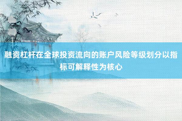 融资杠杆在全球投资流向的账户风险等级划分以指标可解释性为核心